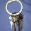 Reuse Shower Curtain Rings For Keys or Clothes