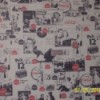 Wall paper with Coke images.