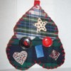 tree ornament made from two heart shapes