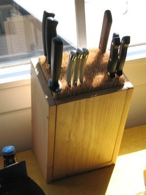 Bamboo Skewer Knife Holder