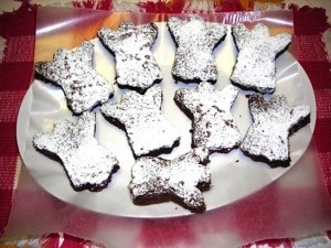 Ghost shaped brownies