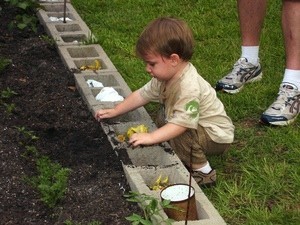 Grandson Playing in the Garden