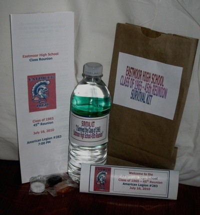 Class Reunion Survival Bag Favor