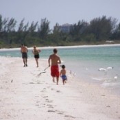 PEople walking on the Beach (Florida)