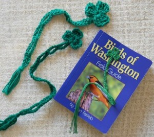 Shamrock book marks with a Birds of Washington book.