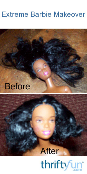 curling barbie hair