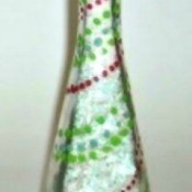 Decorative Painted Glass Bottle