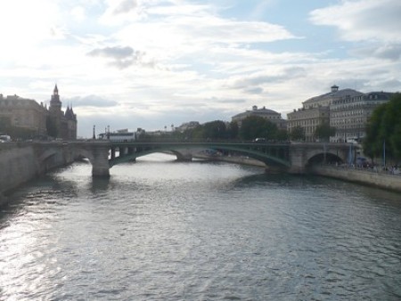 A bridge on the River Seine in Paris.