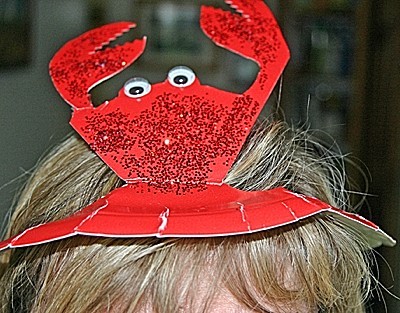 paperplate crab hat