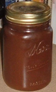 Apple Pumpkin Butter in jar