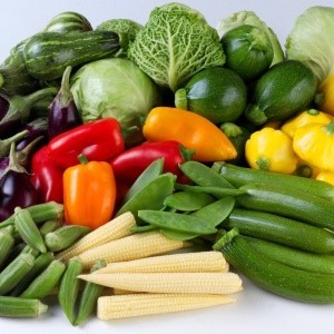 A variety of vegetables.