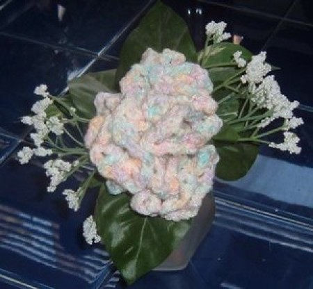 pastel crochet flowers