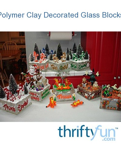 Polymer Clay Decorated Glass Blocks Thriftyfun