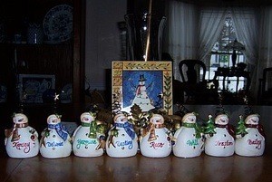 several snowmen