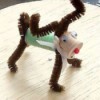 finished spool and pipe cleaner reindeer