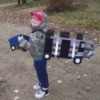 boy dressed as a truck