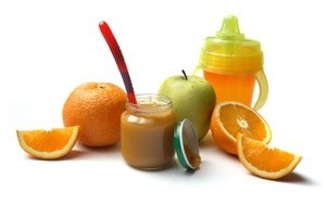 Photo of homemade baby food.