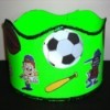Green crown with sports clip art.
