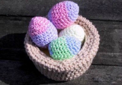 pastel crochet egg covers