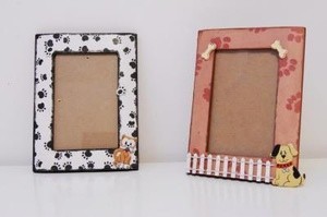 two pet themed photo frames