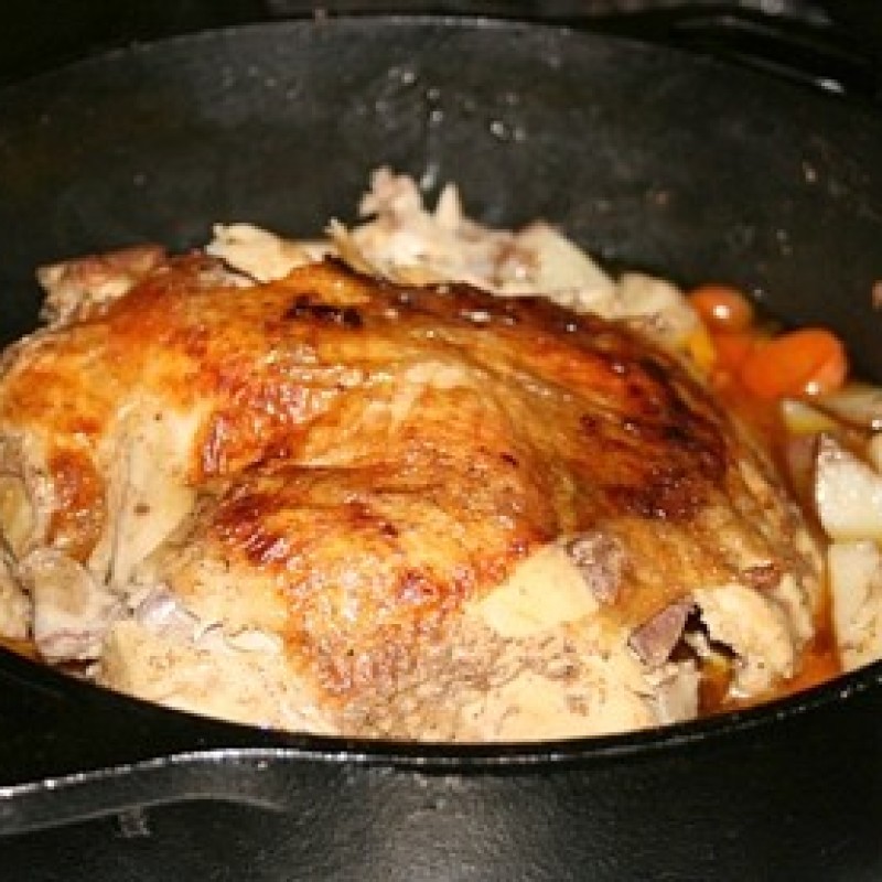 Dutch Oven Roast Garlic Chicken ThriftyFun
