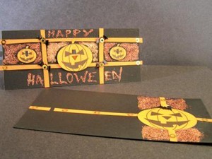 card with jack 'o lanterns