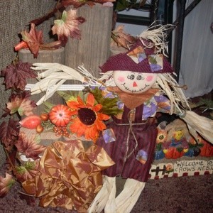 Scarecrow on a Bench