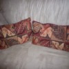 Throw pillows made from placemats.