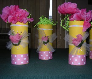 Frugal Party Vases