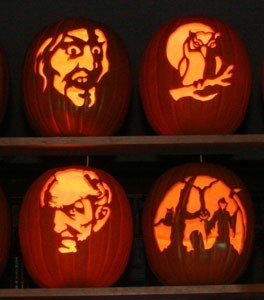 Carved Foam Pumpkins