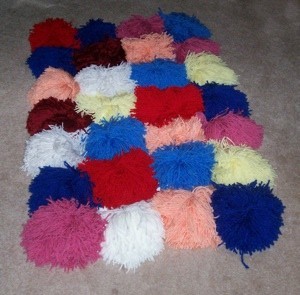 Making A Pom Pom Rug Thriftyfun