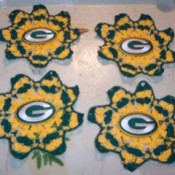Green Bay Packers coasters.