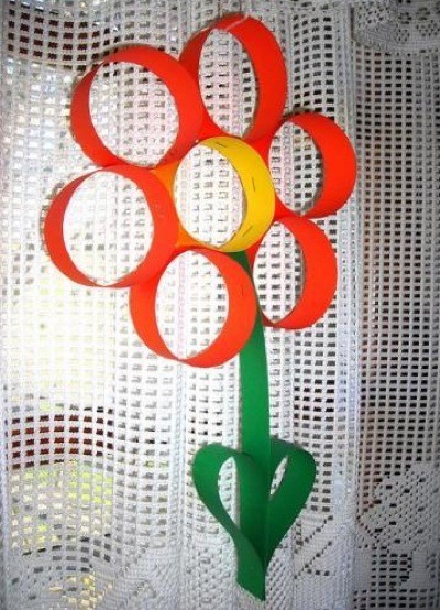 construction paper flower