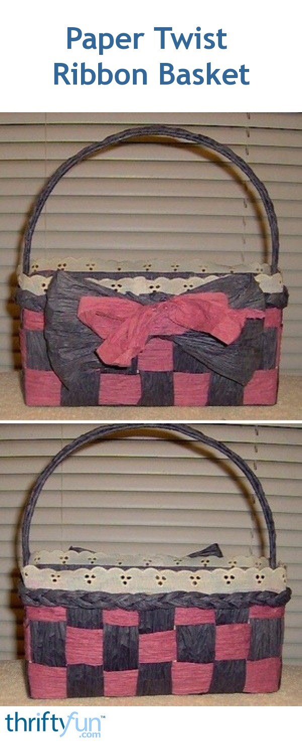 Paper Twist Ribbon Basket ThriftyFun