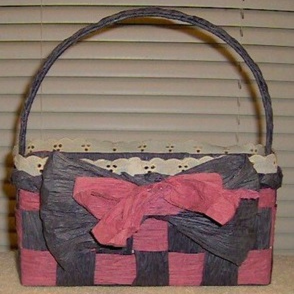 Paper Twist Ribbon Basket ThriftyFun