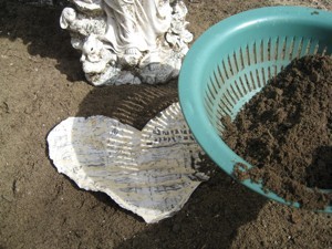 paper heart and colander