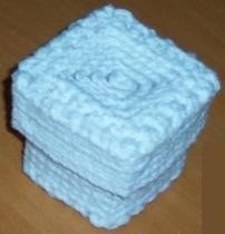 Light blue trinket box.