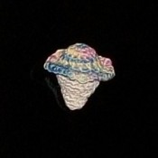 Crocheted Ice Cream Cone Pin