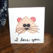 Kitty Valentine Card