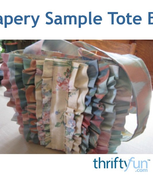 Making a Drapery Sample Tote Bag ThriftyFun
