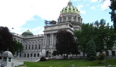 Pennsylvania state capitol building.