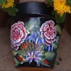 painted clay pot