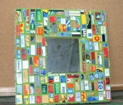 Recycled Mosaic Mirror