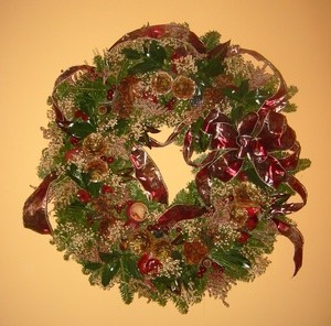 Making Christmas Wreaths
