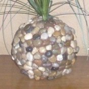 Stone and Grass Decoration