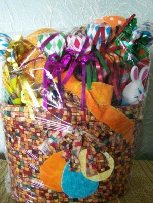 Filled Easter basket.