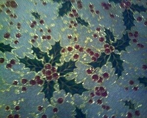 Holly printed fabric.