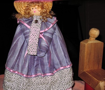 simple wood doll, finished