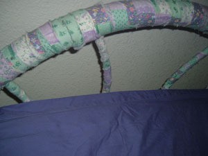 fabric wrapped headboard