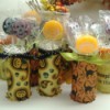 Halloween paper wrapped tubes with candy